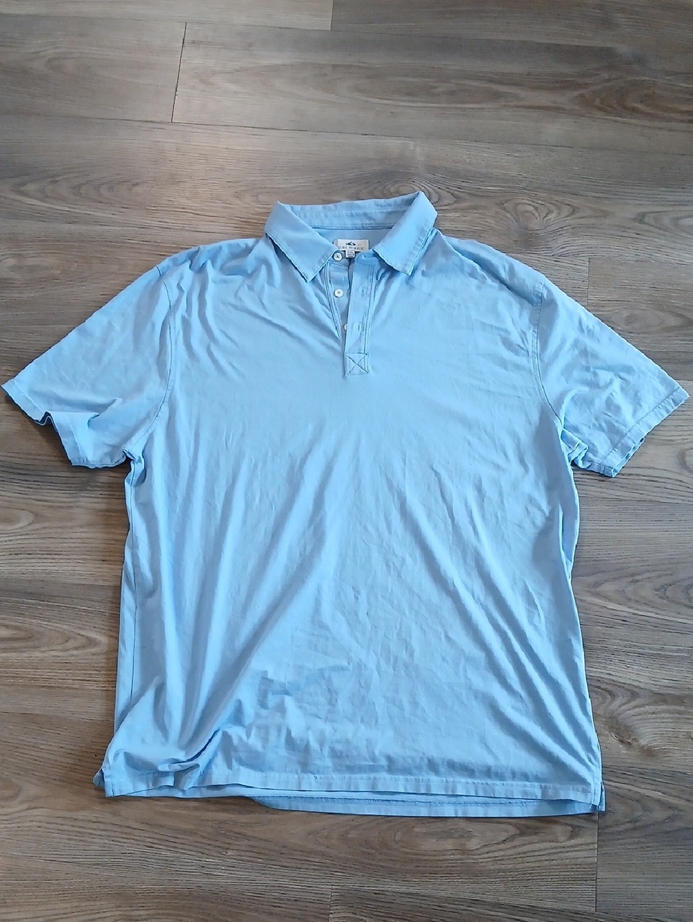 Fish Hippie Men's Light Blue Polo Shirt 3xl Cotton Blend